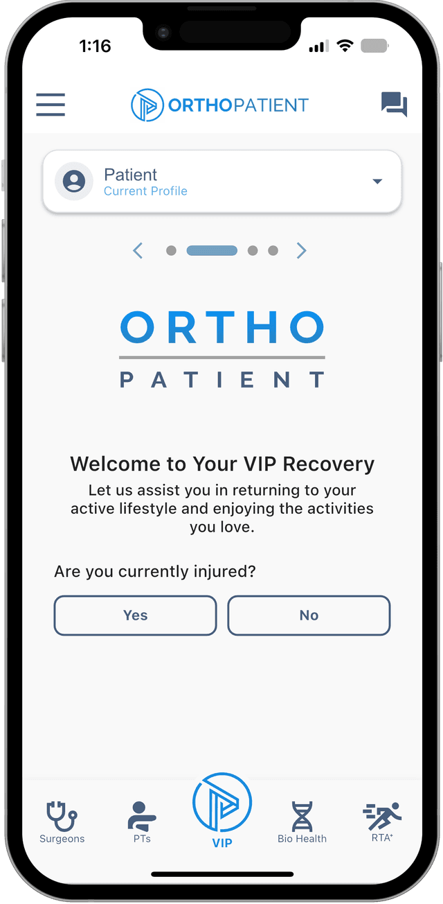 OrthoPatient mobile app